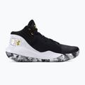 Buty do koszykówki męskie Under Armour Jet '21 black/white/metallic gold 2