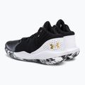 Buty do koszykówki męskie Under Armour Jet '21 black/white/metallic gold 3