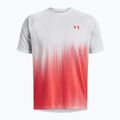 Koszulka treningowa męska Under Armour Tech Fade white/vermillion 3