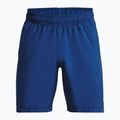 Spodenki treningowe męskie Under Armour Woven Graphic blue mirage/white 3