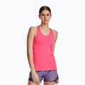 Koszulka treningowa damska Under Armour HeatGear Armour Racer pink shock/iridescent