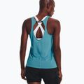 Koszulka do biegania damska Under Armour Fly By Tank glacier blue/glacier blue/reflective 4