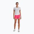 Spodenki do biegania damskie Under Armour Fly By 2.0 pink shock/white/reflective 3