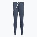Spodnie damskie Under Armour Rival Fleece Joggers downpour gray/white/white 3