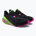 Buty do biegania męskie Under Armour Hovr Machina 3 black/lime surge/rebel pink 4