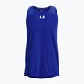 Koszulka koszykarska męska Under Armour Baseline Cotton Tank royal/white 3