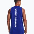 Koszulka koszykarska męska Under Armour Baseline Cotton Tank royal/white 2