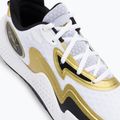 Buty do koszykówki Under Armour Spawn 5 white/black/metallic gold 9