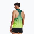 Koszulka do biegania męska Under Armour Rush Cicada Singlet coastal teal/lime surge/lime surge 2