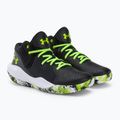 Buty do koszykówki damskie Under Armour Gs Jet '21 black/white/lime surge 4