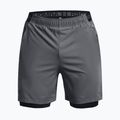 Spodenki treningowe męskie Under Armour Vanish Woven 2in1 Sts pitch gray/black/black