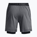 Spodenki treningowe męskie Under Armour Vanish Woven 2in1 Sts pitch gray/black/black 2