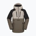 Kurtka snowboardowa męska Volcom Brighton Pullover dark khaki