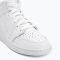 Buty  Jordan 1 Mid white/white/white 7