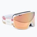 Gogle narciarskie damskie Giro Ella white lx stripe/rose gold/infrared 2