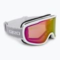 Gogle narciarskie damskie Giro Moxie white & grey chute/ amber pink/yellow 2