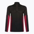 Bluza termoaktywna męska Smartwool Merino Sport 1/4 Zip black/rythmic red