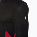 Bluza termoaktywna męska Smartwool Merino Sport 1/4 Zip black/rythmic red 3