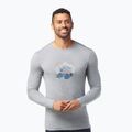 Koszulka trekkingowa męska Smartwool Snowcat Trek Graphic Tee Slim Fit light  grey heather