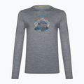 Koszulka trekkingowa męska Smartwool Snowcat Trek Graphic Tee Slim Fit light  grey heather 3