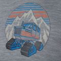 Koszulka trekkingowa męska Smartwool Snowcat Trek Graphic Tee Slim Fit light  grey heather 5