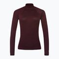 Bluza termoaktywna damska Smartwool Thermal Merino Rib Turtleneck black cherry heather