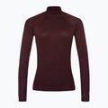 Longsleeve termoaktywny damski Smartwool Thermal Merino Rib Turtleneck black cherry heather