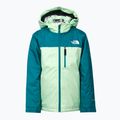 Kurtka narciarska dziecięca The North Face Teen Snowquest Plus Insulated patina green