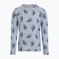 Bluza termoaktywna dziecięca Icebreaker Merino 200 Oasis Crewe Bear Tour Zinc Blue/Aop