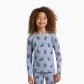 Bluza termoaktywna dziecięca Icebreaker Merino 200 Oasis Crewe Bear Tour Zinc Blue/Aop 4