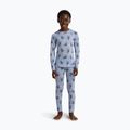 Bluza termoaktywna dziecięca Icebreaker Merino 200 Oasis Crewe Bear Tour Zinc Blue/Aop 9