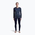 Longsleeve damski icebreaker Merino 200 Oasis Crewe Moss Bloom navy/dawn/aop 2