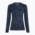 Longsleeve damski icebreaker Merino 200 Oasis Crewe Moss Bloom navy/dawn/aop 7