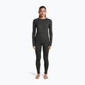 Bluza termoaktywna damska Icebreaker Merino 260 Tech Vertex Crewe Black/Snow 2