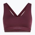 Biustonosz termoaktywny icebreaker Merino 125 Cool-Lite Sprite Racerback dark berry