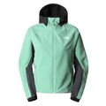 Kurtka softshell damska The North Face AO Softshell Hoodie wasabi/asphalt grey/black 9