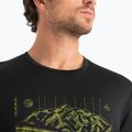 Bluza termoaktywna męska icebreaker Merino 150 Tech Lite II Tee Alps 3D black 3