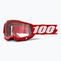 Gogle rowerowe 100% Accuri 2 neon/red/clear 5