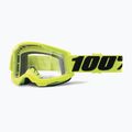 Gogle rowerowe 100% Strata 2 fluo yellow/clear