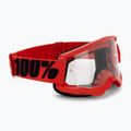 Gogle rowerowe 100% Strata 2 red/clear
