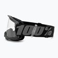 Gogle rowerowe dziecięce 100% Strata 2 Junior 50031-00001 black/clear 4
