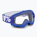 Gogle rowerowe dziecięce 100% Strata 2 Junior blue/clear