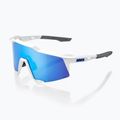 Okulary przeciwsłoneczne 100% Speedcraft matte white/hiper blue multilayer mirror