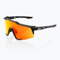 Okulary przeciwsłoneczne 100% Speedcraft soft tact black/hiper red multilayer mirror 7