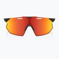 Okulary przeciwsłoneczne 100% Hypercraft SQ soft tact black/hiper red multilayer mirror 2