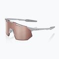Okulary przeciwsłoneczne 100% Hypercraft SQ matte stone grey/hiper crimson silver mirror