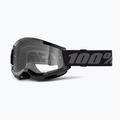 Gogle rowerowe 100% Strata 2 black/clear