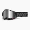 Gogle rowerowe 100% Strata 2 black/silver mirror