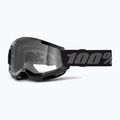 Gogle rowerowe dziecięce 100% Strata 2 Junior 50031-00007 black/clear 5