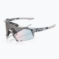 Okulary przeciwsłoneczne 100% Speedcraft polished translucent grey/rose gold mirror photochrom